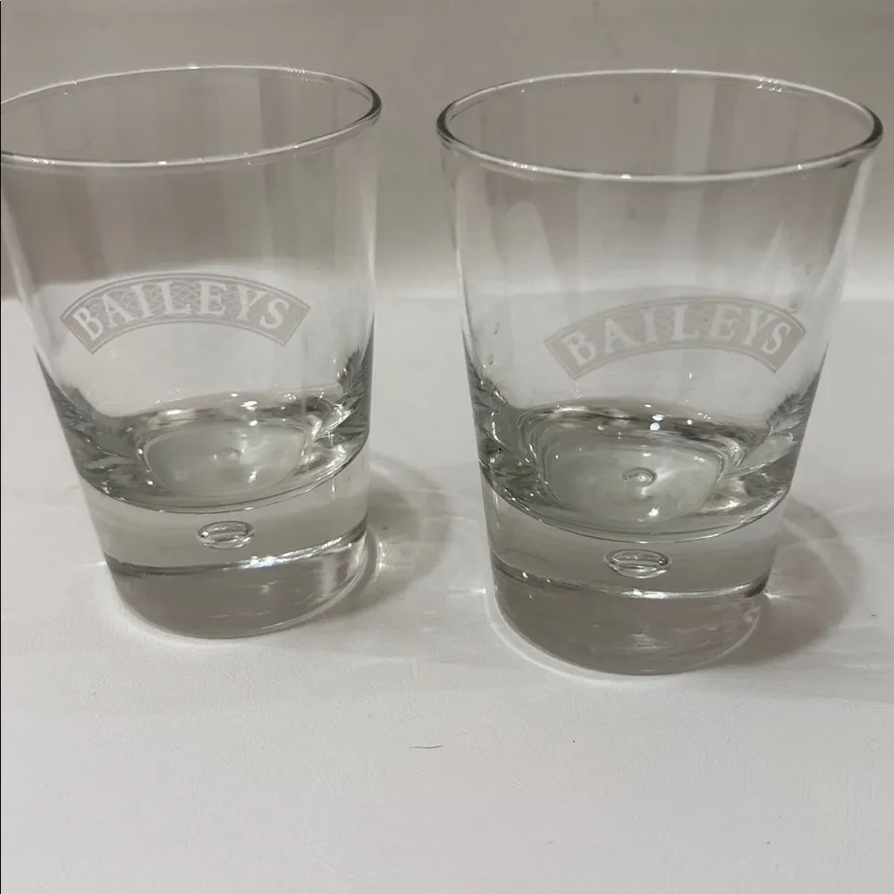 Baileys Liquor Rocks Drinking Dining Home Bar Cocktail Drinking Glasses Set 2